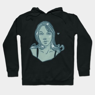 Jade Portrait - Graphic Illustration Hoodie